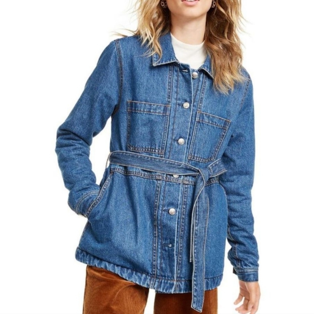 New OAT New York Belted Denim Jacket